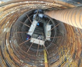 鐵塔基樁工程 現場施作