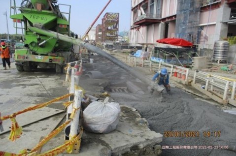 汙水系統管路工程 混凝土回填